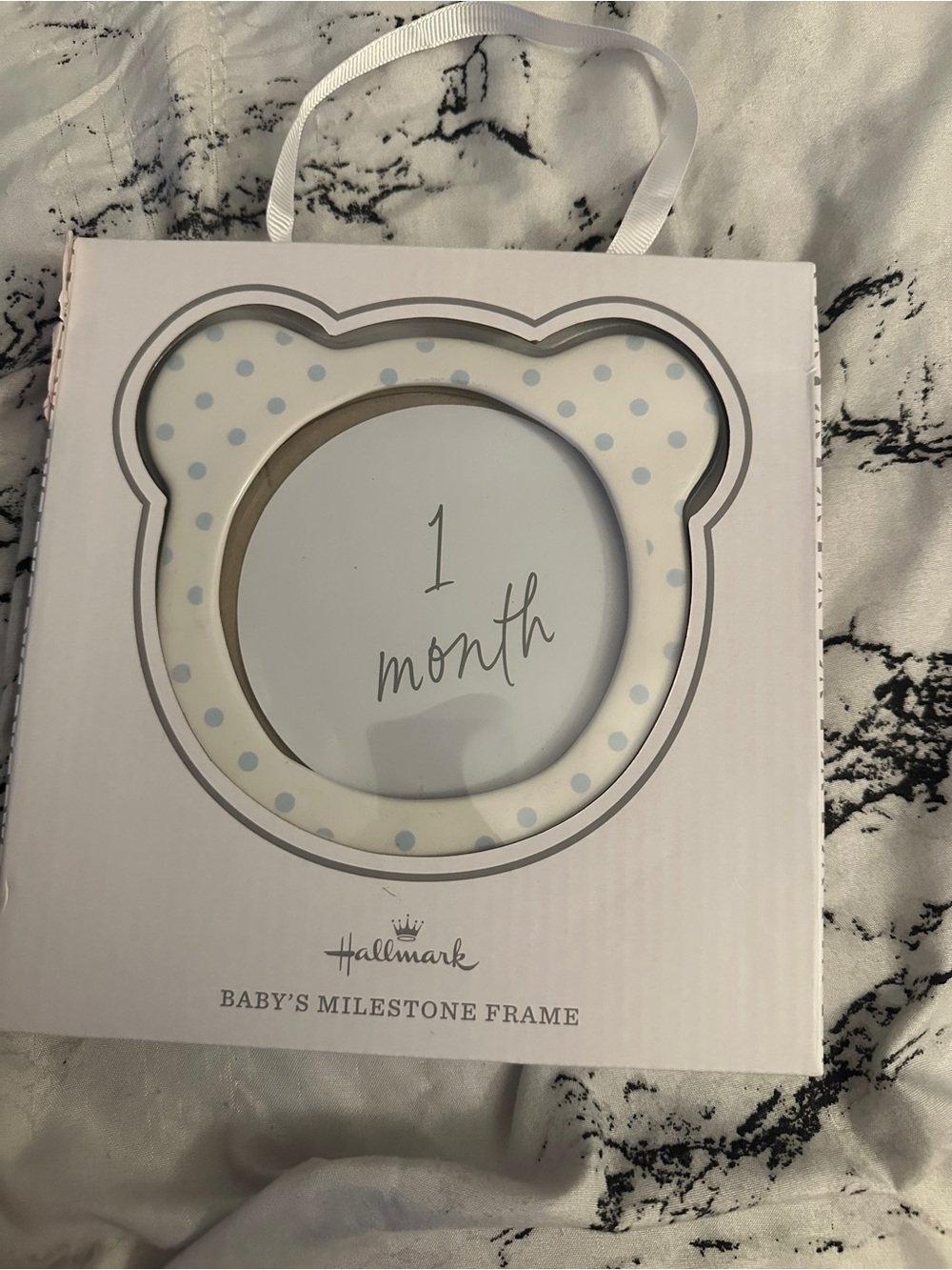 Hallmark baby milestones frame nwt